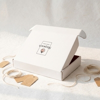 Boîte d'expédition en carton ondulé pliable sur mesure avec gaufrage