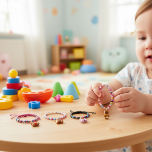Pulsera de abalorios colorida Kapibala, ajustable, para niños, joyería de moda - Product Image 2