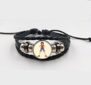 <span class=keywords><strong>Bracelet</strong></span> de Cosplay Luffy Zoro <span class=keywords><strong>Ace</strong></span> en Cuir Tissé, Accessoire de 23 Styles, Périphérique, Anime, Mode, 1 Pièce - Product Image 6