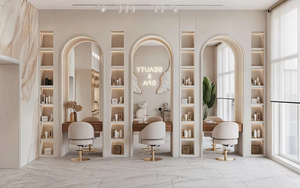 Free Design European Salon Furniture | Hair Care Counter & Display Stand for Beauty Shop Interior Decoration - Product Image 2