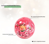 Magnifique boule de Noël souple à rebond lent, jouet anti-stress à presser, scène de neige faite à la main, cadeau de collection pour les fêtes