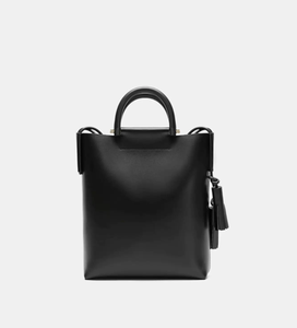 Sac fourre-tout noir en PU à chaînes ouvertes, sac à bandoulière minimaliste tendance pour les trajets quotidiens et les voyages - Product Image 1