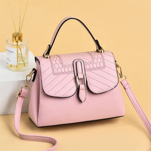 <span class=keywords><strong>2022</strong></span> nouvelle mode fil à broder couture sac à bandoulière simple luxe discret couleur unie conception sacs à main - Product Image 3