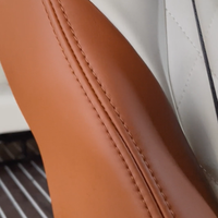 Sièges arrière pliants à 2 volets pour fourgonnette, confortables, triple siège, en cuir microfibre, design luxueux, imperméables, pour modification de camping-car