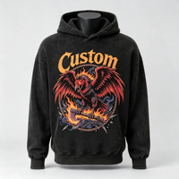 Hoodie Pria Oversize Drop Shoulder Polos Tanpa Motif, Custom Print Hip Hop, Longgar, Sweatshirt Pria, Supplier Grosir
