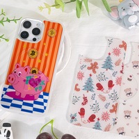 Coque de téléphone à panneau arrière magnétique remplaçable pour Iphone17/17pro/17promax/17air avec le cochon à venir vertical doré
