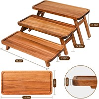 Plateaux rectangulaires en bois personnalisés pour la cuisine, la salle à manger, les plateaux à fruits, les plateaux pour le thé de l'après-midi, les plateaux à fromages