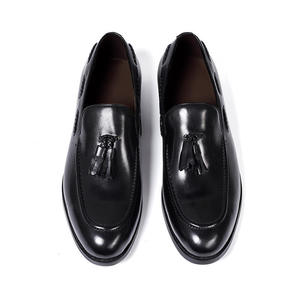 Chaussures habillées pour hommes en cuir véritable, à bout fermé, à enfiler, élégantes, durables, respirantes, à franges, faites à la main, imperméables pour l'automne - Product Image 4