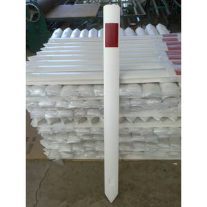 Poste Delimitador de Seguridad Vial Reflectante de PVC Blanco de Altura Personalizada para Advertencia en Carreteras - Product Image 1