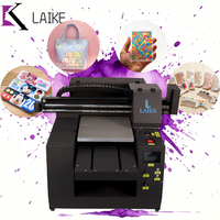 A3 3360 Printer Inkjet Flatbed otomatis UV untuk bisnis kecil kondisi baru XP600 I3200 cetak 1 tahun untuk kartu PVC pena UV A4