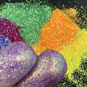 Bán buôn Hot Bán PBT huỳnh quang óng ánh FC Chunky glitters bột cho giáng sinh trang trí, vv - Product Image 6