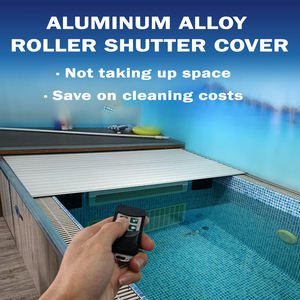 Couverture de <span class=keywords><strong>piscine</strong></span> automatique en aluminium à lamelles électriques avec protection UV, taille personnalisable, 110V/220V pour l'isolation hivernale - Product Image 1