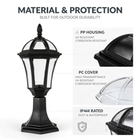 Lampe de portail extérieure/lampe de jardin à prix abordable, homologuée CE, ROHS, pour commande en gros