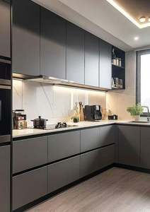 Meuble de cuisine de style moderne créatif, système de rangement intelligent, contreplaqué, imperméable, protection de l'environnement - Product Image 3