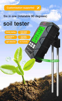 Soil Testing Instrument Soil Moisture Meter Fertile Soil Temperature Soil pH Meter Humidity Six in One Soil Detection Instrument