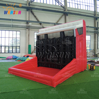 Parcours d'obstacles gonflable commercial Winsun, jeu interactif de tir au basket pour enfants, en PVC, imperméable