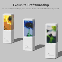 Boîte en carton rigide écologique avec logo personnalisé imprimé, petite boîte en carton, emballage pour parfum, rouge à lèvres, boîtes cosmétiques en papier