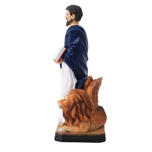 รูปปั้นโซโลมอนและสิงโตเรซินโซโลมอนขนาด12นิ้วรูปปั้นตกแต่งรูปปั้นสิงโตและสิงโตบนฐานของขวัญทางศาสนา - Product Image 5