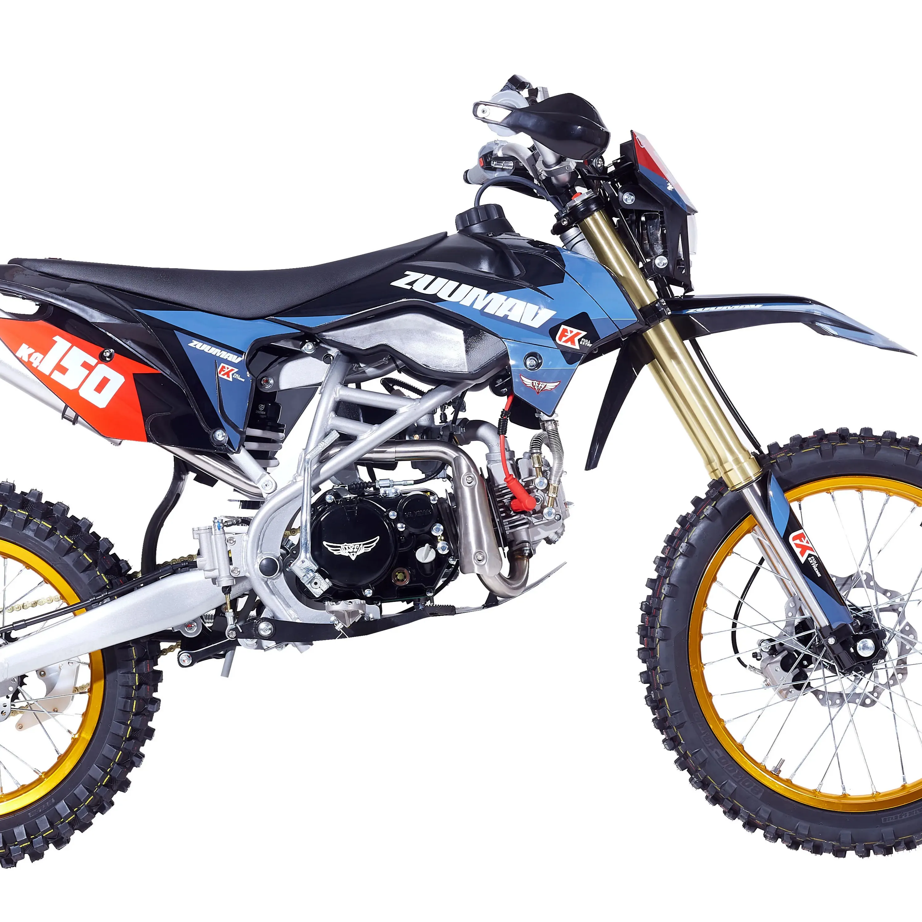 Motocross 150cc otomatik Enduro motosiklet 4 zamanlı motor Mini kir bisiklet özelleştirme