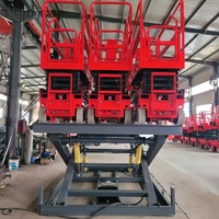 Plateforme élévatrice à ciseaux télescopique hydraulique fixe, capacité de charge 10, 5 et 3 tonnes, télécommande électrique, personnalisée en usine en Chine