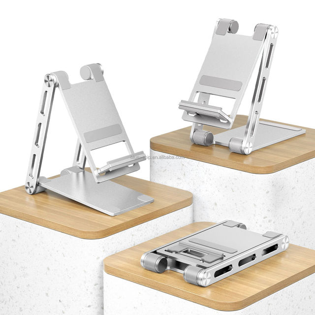 360 Universal Adjustable Waterproof Aluminum Alloy Portable Desk/Table Mobile Folding Tablet & Phone Holder Stand