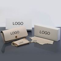 Vente en gros de boîtes à lunettes de soleil classiques rectangulaires colorées de haute qualité avec logo personnalisé, ensemble d'emballage, étui à lunettes en PU