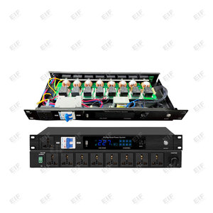 เครื่องควบคุมลำดับการจ่ายไฟ 8 ช่อง EIF PK-100 ระดับมืออาชีพ พร้อมระบบควบคุมด้วยชิปโลหะและฟิลเตอร์สำหรับระบบเสียง - Product Image 3