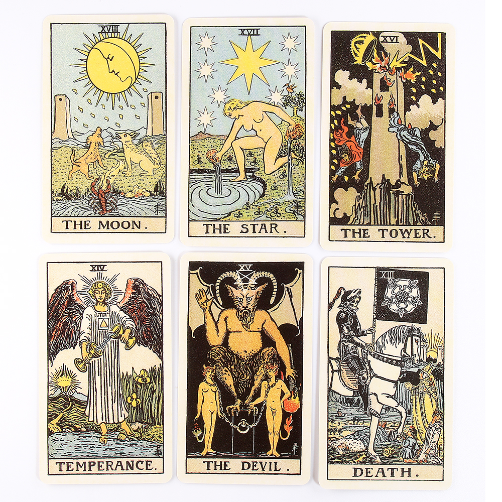 Заводские карты Таро с руководством пользовательская печать дешевые карты Таро Оракл Смит Таро гадания игра