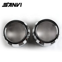 Pièces de voiture de Style de mode SANVI carénages de lentille de projecteur Bi LED de 2.5 pouces pour la conversion automatique de lumière de couverture de lentille de xénon HID de Visteon