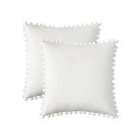 Yexinyahome — housse d'oreiller en velours de couleur unie, décoration pour la maison, canapé, lit, salon, ferme d'extérieur
