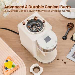 <span class=keywords><strong>Kit</strong></span> <span class=keywords><strong>profesional</strong></span> de <span class=keywords><strong>Barista</strong></span> para el hogar, 20 Bar, máquina de café Espresso, molinillo de rebabas, 35 ajustes precisos de molienda, Espumador de leche para Latte - Product Image 4