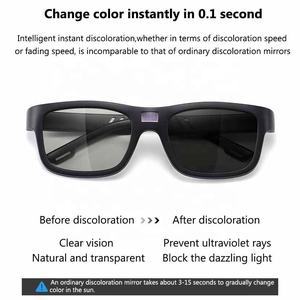 Sunbest A01 Lunettes de soleil intelligentes Rapid 0.1 Second Décoloration <span class=keywords><strong>photochromique</strong></span> Rouge TR90 Frame <span class=keywords><strong>Verre</strong></span> polarisé pour le cyclisme en plein air - Product Image 5