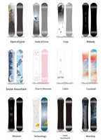 Snowboard tout-terrain d'hiver multi-style durable, haute élasticité, résistance à la flexion thermique, matériau écologique, fibre de carbone
