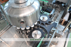 <span class=keywords><strong>Usine</strong></span> complète automatique A à Z Ligne de mise en conserve de jus de boisson sans gaz Machine de remplissage et de scellement de canette de bière en aluminium - Product Image 4