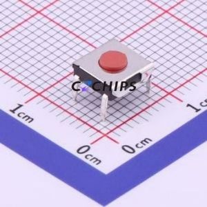 TS-1057-BR02526 Tactile Switch Through hole Component (THT) Switch Single Pole Single Throw Round Button 2.6N Through Hole - Product Image 1
