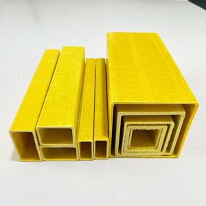 Tuyau carré FRP Profil pultrudé Purlin d'angle FRP Garde-corps de tuyau en acier à rainure en I avec service de traitement de coupe - Product Image 4