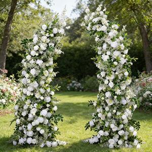 Yeşil Bitkiler, Gül, Hornwort Çiçek Sanatı, Açık Hava Teklifi ve Nişan Süslemesi, Düğün Kemeri Süslemesi - Product Image 6