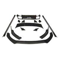 Kit de carrosserie de becquet arrière de jupe latérale de diffuseur avant de lèvre avant de fibre de carbone sèche de Style SD pour Porsche Panamera 971 2017-2019