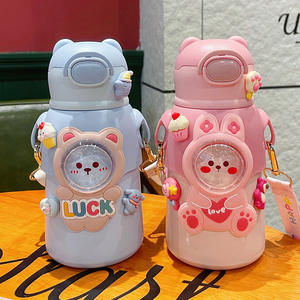 Termo Ecológico de Acero Inoxidable 316, Botella de Agua Libre de BPA con Correa y Pajita, Portátil para Viajes, Aire Libre y Gimnasio - Product Image 4