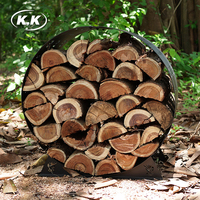 Support de rangement pour bois de chauffage Kawagebo Kamp (KK) L 590 X W 300 X H580 mm, pour l'intérieur et l'extérieur, robuste, en métal, pour le stockage du bois
