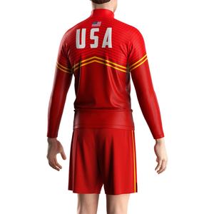 Sudadera de cuello alto con cremallera de un cuarto, cuello redondo, para calentamiento de lucha, de forro polar para hombre, al por mayor - Product Image 6