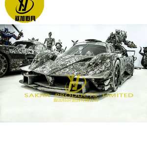 Gran tamaño al aire libre jardín Parque decoración <span class=keywords><strong>Corten</strong></span> acero Pino cono escultura gigante Robot escultura Coche - Product Image 2