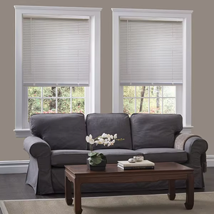 Persianas Venecianas Inteligentes de PVC Impermeables de 50 mm, Persianas de Imitación Madera <span class=keywords><strong>para</strong></span> <span class=keywords><strong>Ventanas</strong></span>, Seguras <span class=keywords><strong>para</strong></span> Niños, Resistentes a la Humedad, Tamaño Personalizado <span class=keywords><strong>para</strong></span> Baño - Product Image 2