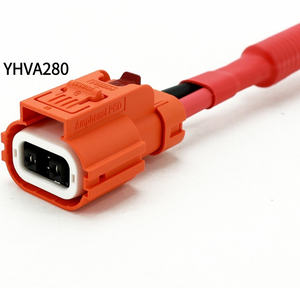 Harnais de câbles haute tension à 2 conducteurs pour batterie de véhicule électrique 1000VDC <span class=keywords><strong>TE</strong></span> YHVA280 4mm IP6K9K <span class=keywords><strong>PVC</strong></span> ignifuge Câble HV pour véhicule électrique - Product Image 2