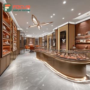 Fabricant d'agencements de vente de bijoux personnalisés haute visibilité, comptoir de centre commercial avec panneau en verre trempé, vitrine - Product Image 2