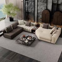 GEDO Mobilier moderne pour la maison Chesterfield Design Royal Ensemble de canapés en cuir de luxe pour le salon