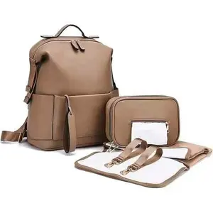 아기 기저귀 가방 세트 방수 기저귀 가방 주최자 파우치 세트 moq 300 PCS 엄마 기저귀 가방 로고 세트