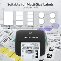 Application multifonctionnelle Port série Qr Code Small Mini Labels Stickers Printer Business Package Thermal Label Printer Machine