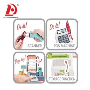 HUADA Set Giocattolo per Bambini con Carrello della Spesa e Registratore di <span class=keywords><strong>Cassa</strong></span>, <span class=keywords><strong>Giochi</strong></span> di Imitazione per Supermercato e Centro Commerciale - Product Image 3