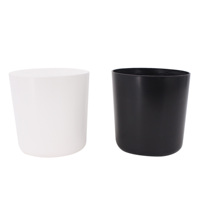 Tailles personnalisées disponibles, pots et jardinières en fer galvanisé pour la maison et le jardin, utilisation extérieure, blanc lisse
